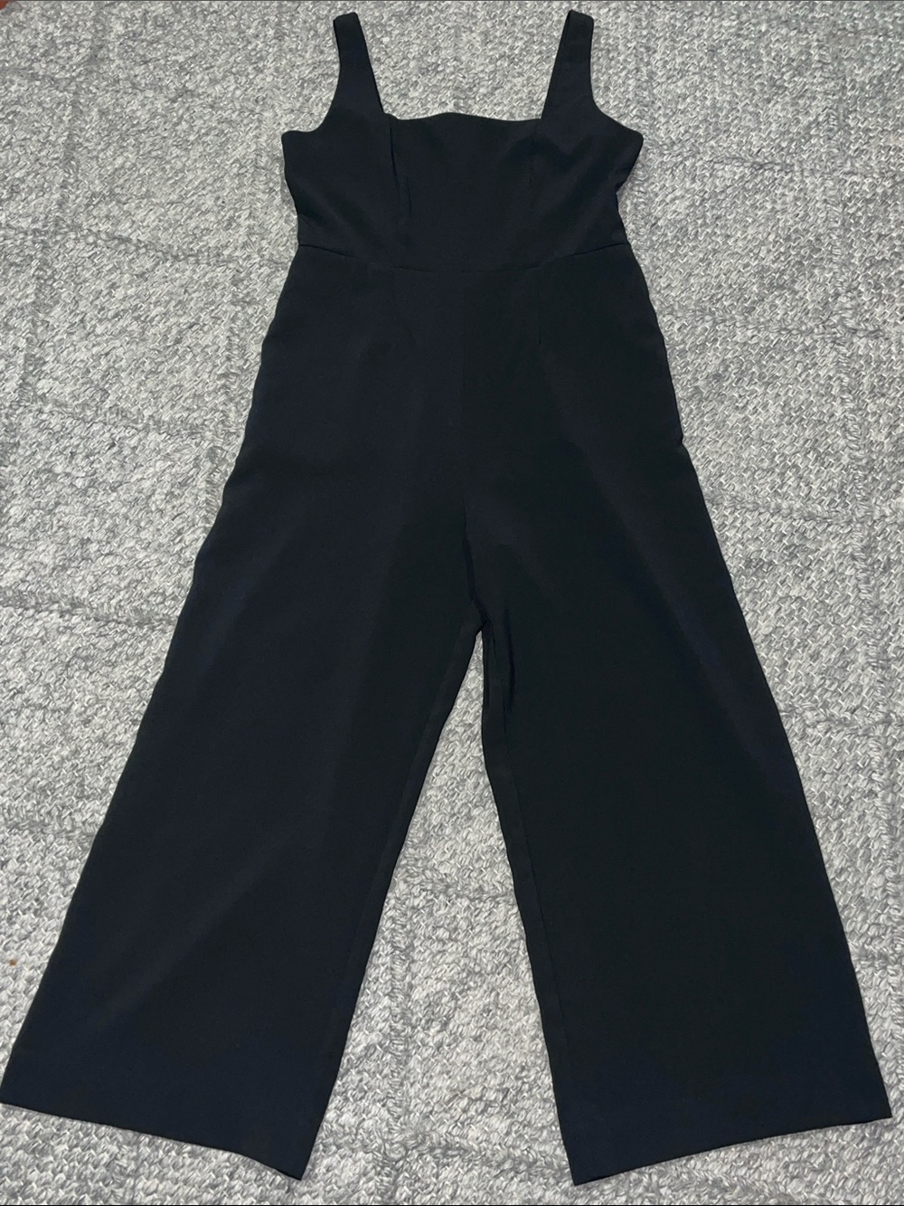 a new day Black Square-Neck Wide-Leg Jumpsuit